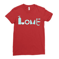 Love Scuba Diving Diver Nostalgia Ladies Fitted T-shirt | Artistshot