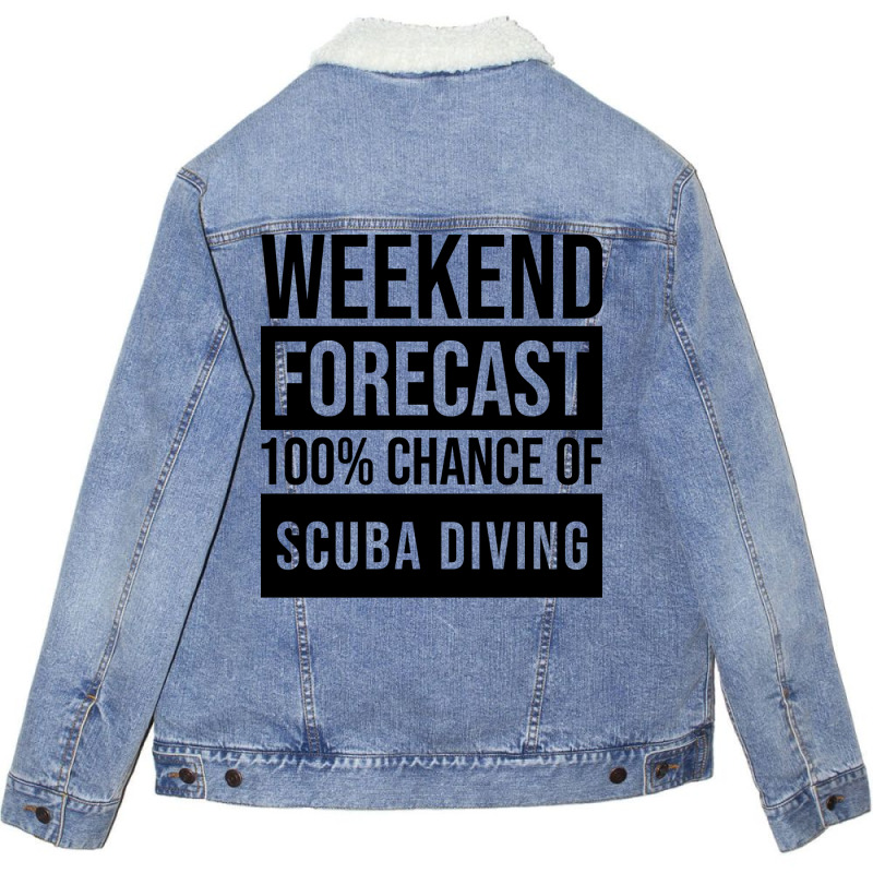 Scuba Diver Cute Unisex Sherpa-Lined Denim Jacket by ittnerzgmp | Artistshot