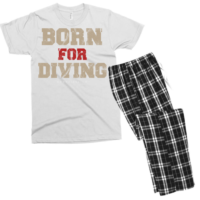 Diving Sport Retro Men's T-shirt Pajama Set by hoyingskizob | Artistshot