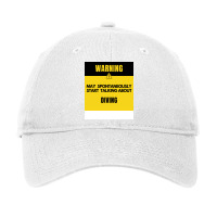 Funny Diving Warning May Spontaneously Start Talki Adjustable Cap | Artistshot