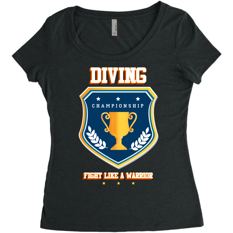 Diving Cool Stars Women's Triblend Scoop T-shirt by nieysadoneva4 | Artistshot