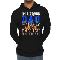 Im A Proud Dad Of A Freaking Awesome English Cocke Lightweight Hoodie | Artistshot