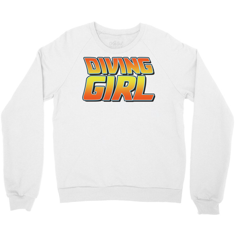 Diving Girl Vintage Design Perfect Present For Mom Crewneck Sweatshirt | Artistshot