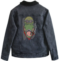 Dinosaur Soldier Unisex Sherpa-lined Denim Jacket | Artistshot