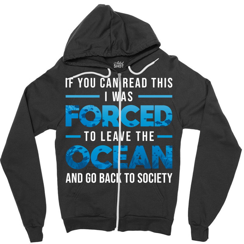 If You Can Read This Scuba Diving Diver Stars Zipper Hoodie | Artistshot