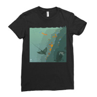 Freedom Diving Boy Ladies Fitted T-shirt | Artistshot