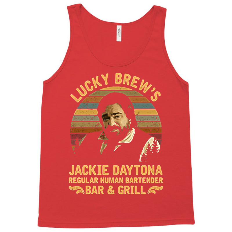 Lucky Brew's Jackie Daytona Regular Human Bartende Tank Top | Artistshot