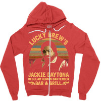 Lucky Brew's Jackie Daytona Regular Human Bartende Zipper Hoodie | Artistshot