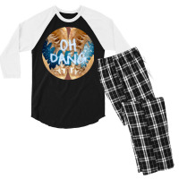 Oh Dang Love Men's 3/4 Sleeve Pajama Set | Artistshot