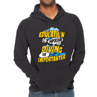 Diving Is Important Summer Vintage Hoodie | Artistshot