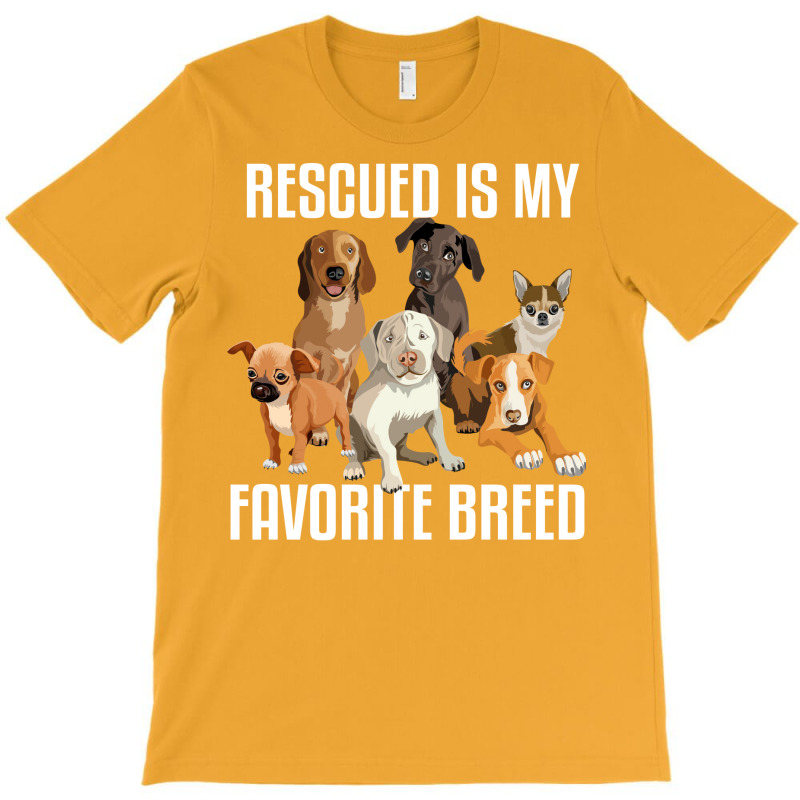 Rescued Is My Favorite Breed Music Trending T-shirt | Artistshot