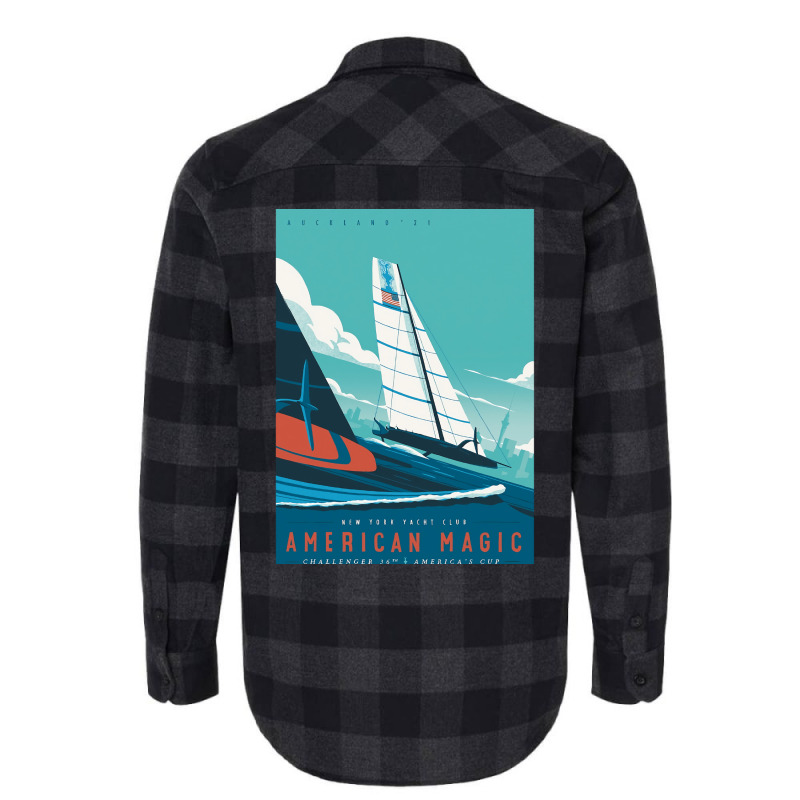 America's Cup   American Magic Poster   Auckland 2 Flannel Shirt by deakinlathena | Artistshot