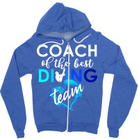 Springboard Diving Coach Of The Best Sport Diving Zipper Hoodie | Artistshot