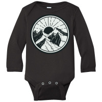 Cold Mountain Adventure Long Sleeve Baby Bodysuit | Artistshot