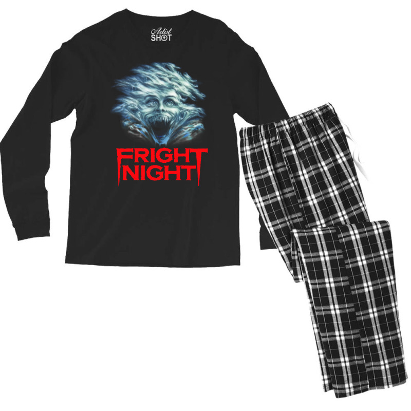 Fright Night  (1) Men's Long Sleeve Pajama Set by sporewashory | Artistshot