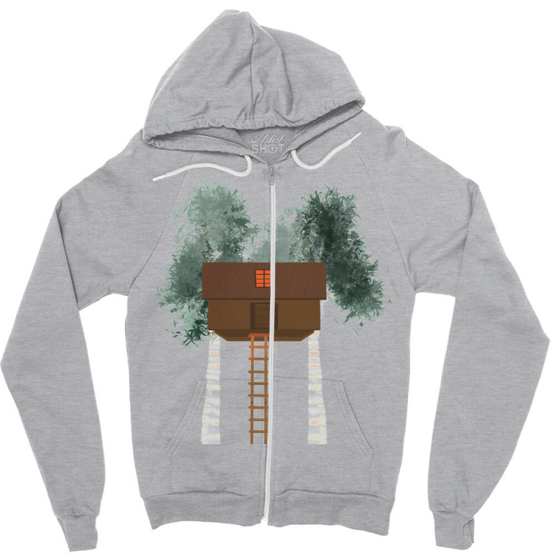 Charlie’s Tree House Zipper Hoodie by keehanquakera | Artistshot