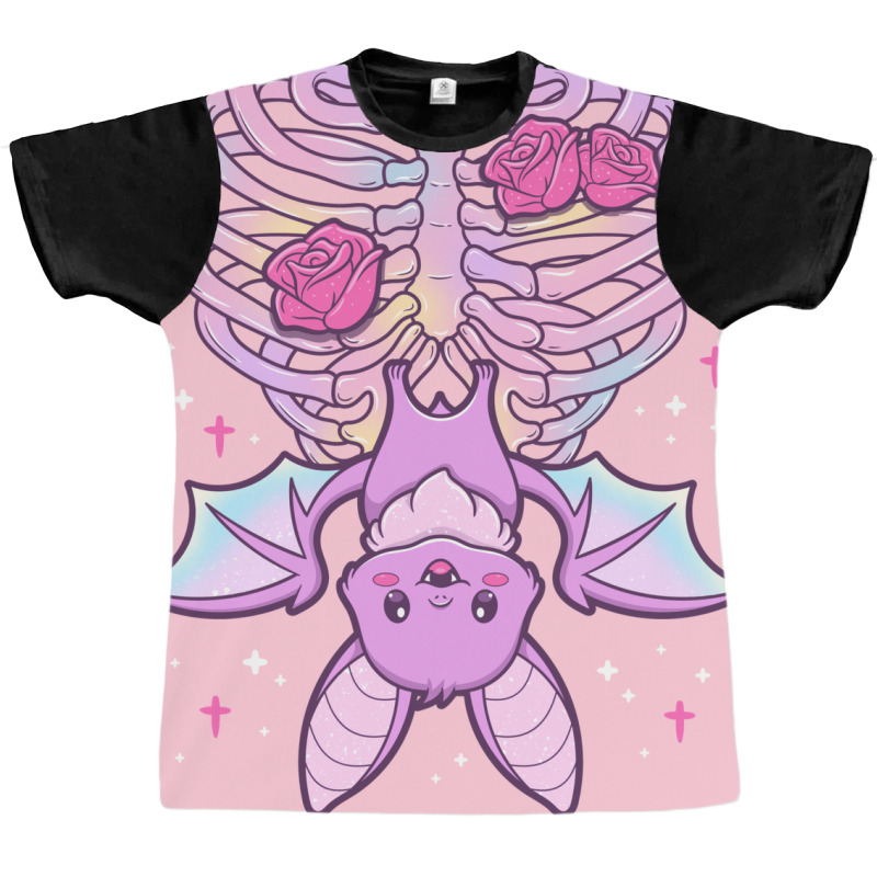 Kawaii Pastel Goth Cute Creepy Bat Graphic T-shirt | Artistshot