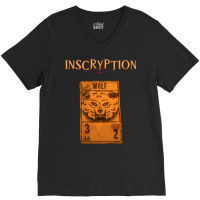 Inscryption Psychological Horror Wolf Card Game Ha V-neck Tee | Artistshot