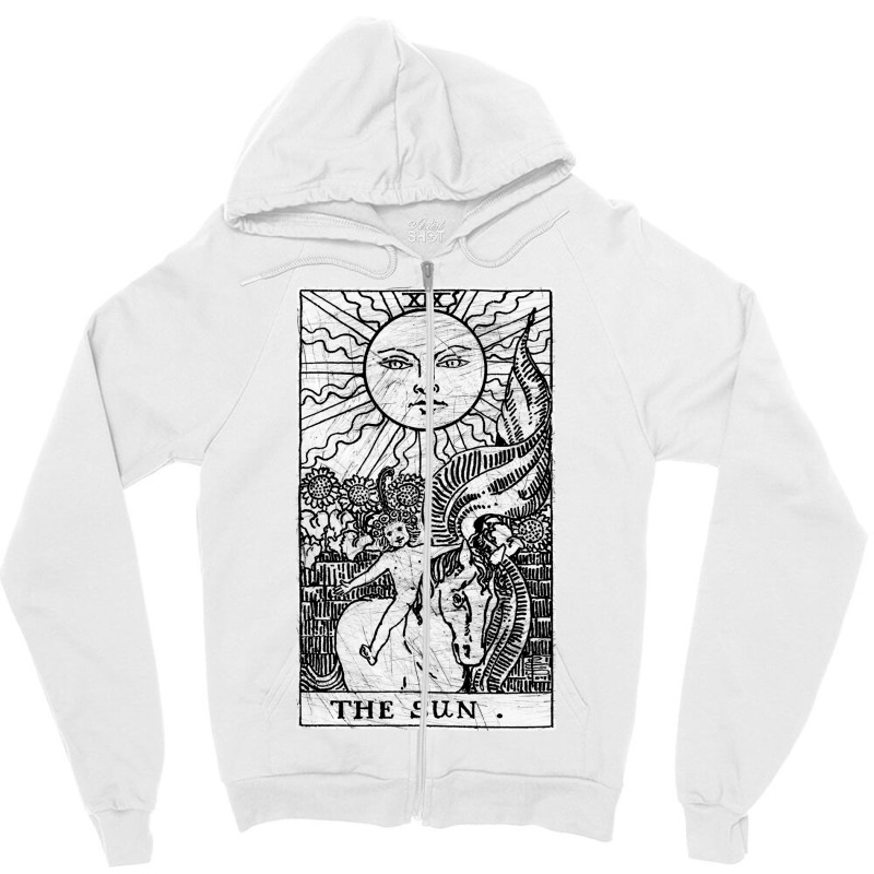 The Sun Tarot Card   Major Arcana   Fortune Tellin Zipper Hoodie by gouselauckt | Artistshot