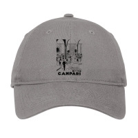 Campari       Distressed Style 70s Aesthetic Adjustable Cap | Artistshot