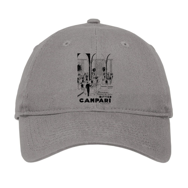 Campari       Distressed Style 70s Aesthetic Adjustable Cap by yankeucsirke3 | Artistshot