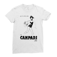 Campari     Distressed Style 70s Aesthetic Ladies Fitted T-shirt | Artistshot