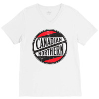 Canadian Northern Railway      Vintage Look V-neck Tee | Artistshot