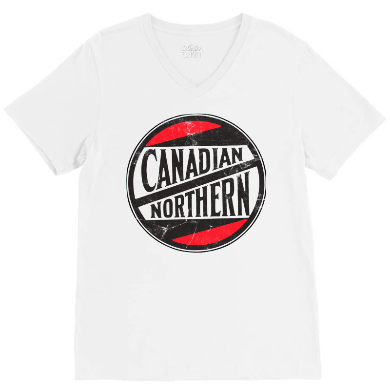 Canadian Northern Railway      Vintage Look V-neck Tee | Artistshot