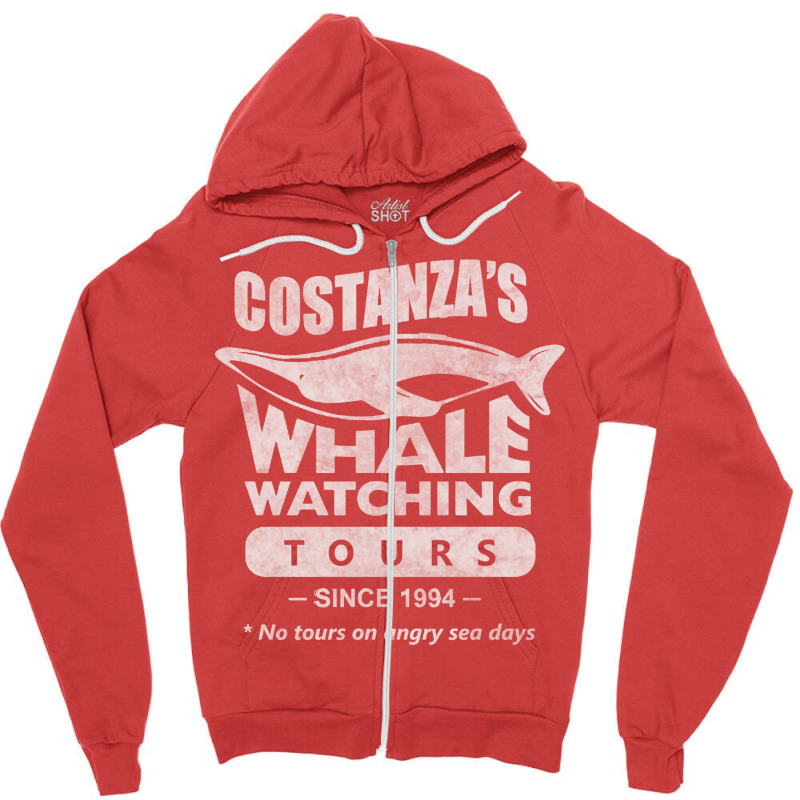 Costanza's Whale Watching Tours Zipper Hoodie by lyxellseradjq | Artistshot