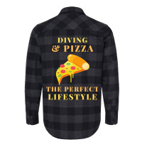 Diving And Pizza Lifestyle Travel Flannel Shirt | Artistshot