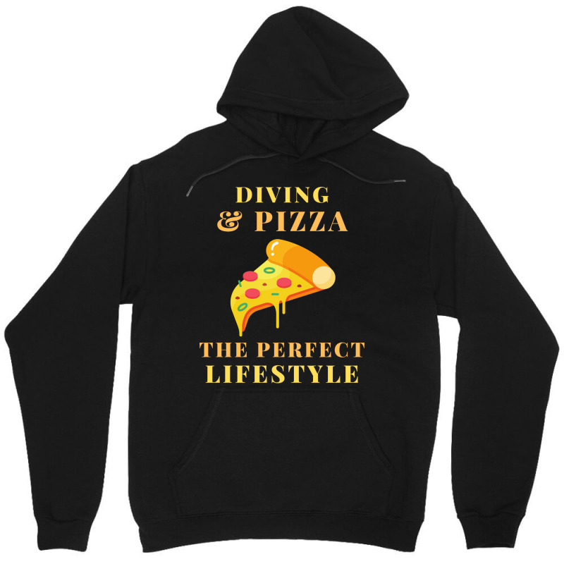 Diving And Pizza Lifestyle Travel Unisex Hoodie | Artistshot