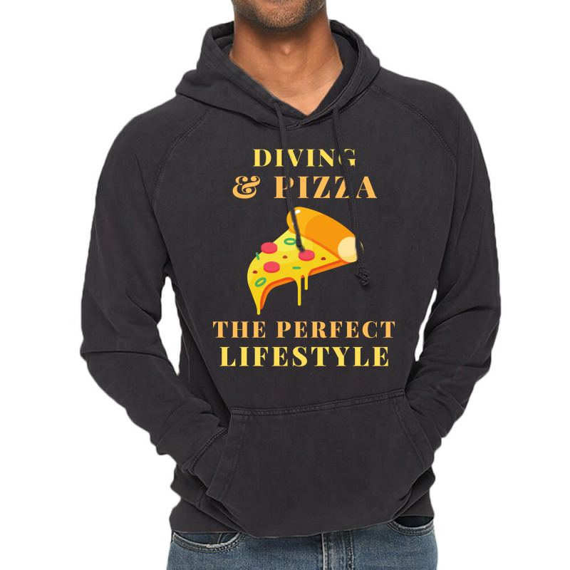 Diving And Pizza Lifestyle Travel Vintage Hoodie | Artistshot