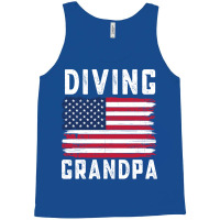 Diving Grandpa American Flag July 4th Hippie Tank Top | Artistshot