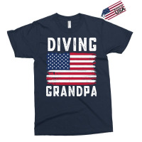 Diving Grandpa American Flag July 4th Hippie Exclusive T-shirt | Artistshot