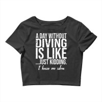 Diving Funny Sports Gift Idea Vintage Crop Top | Artistshot