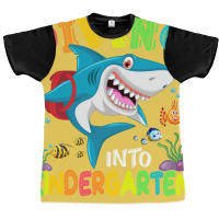 Diving Into Kindergarten Shark Back To School Humo Graphic T-shirt | Artistshot