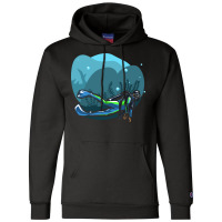 Diving Nostalgia Hipster Champion Hoodie | Artistshot