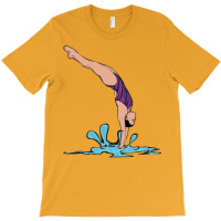 Diving Diver Yellow T-shirt | Artistshot