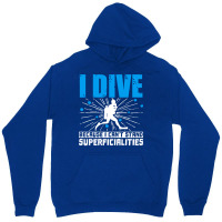 Scuba Diving I Dive Because I Cant Stand Superfici Unisex Hoodie | Artistshot