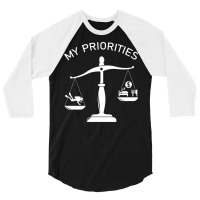 My Priorities Diving Tips The Scale Green 3/4 Sleeve Shirt | Artistshot