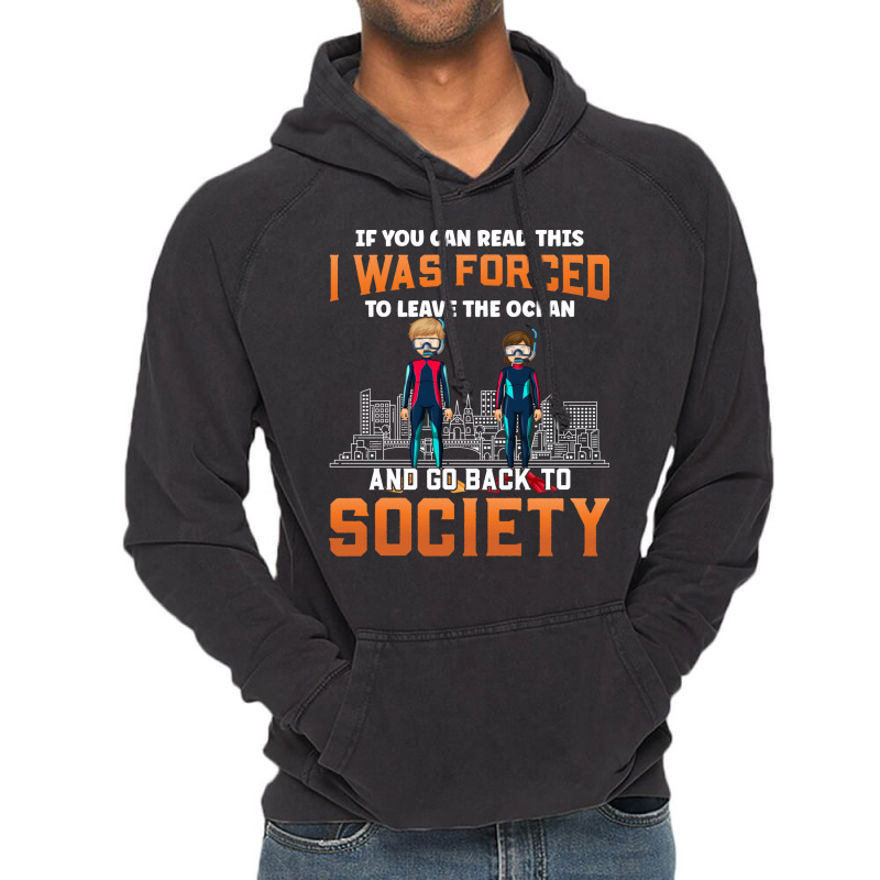 If You Can Read This Scuba Diving Diver 70s Trendi Vintage Hoodie | Artistshot