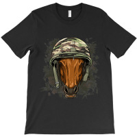 Horse Soldier Veteran Army Horse Farm Animal Lover T-shirt | Artistshot