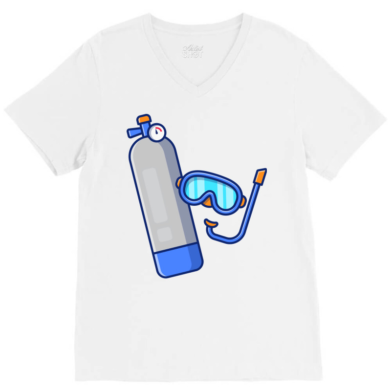 Diving Cartoon Trending V-Neck Tee by tanuskrego | Artistshot