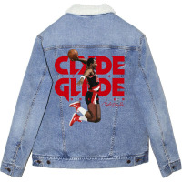 Clyde Drexler Unisex Sherpa-lined Denim Jacket | Artistshot