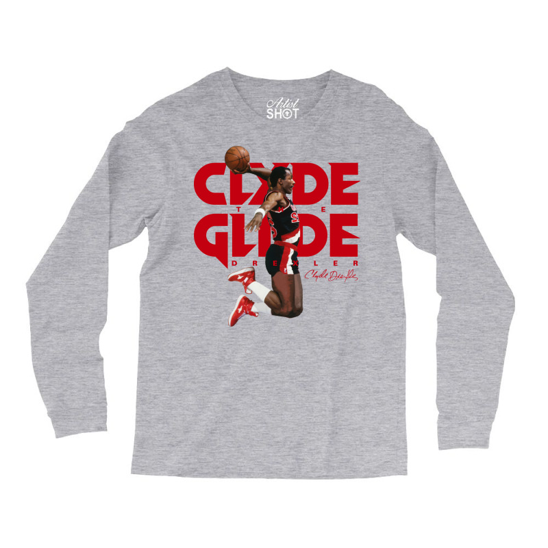 Clyde Drexler Long Sleeve Shirts by megannukunug | Artistshot