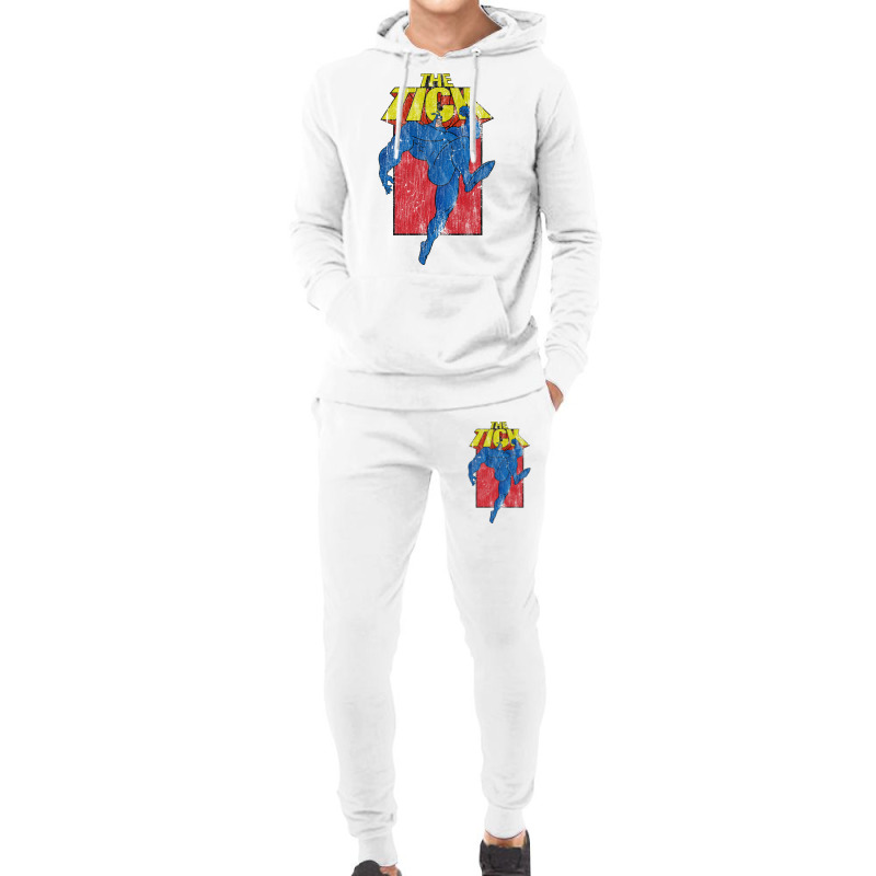 Distressed The Tick Cartoon Hoodie & Jogger Set | Artistshot