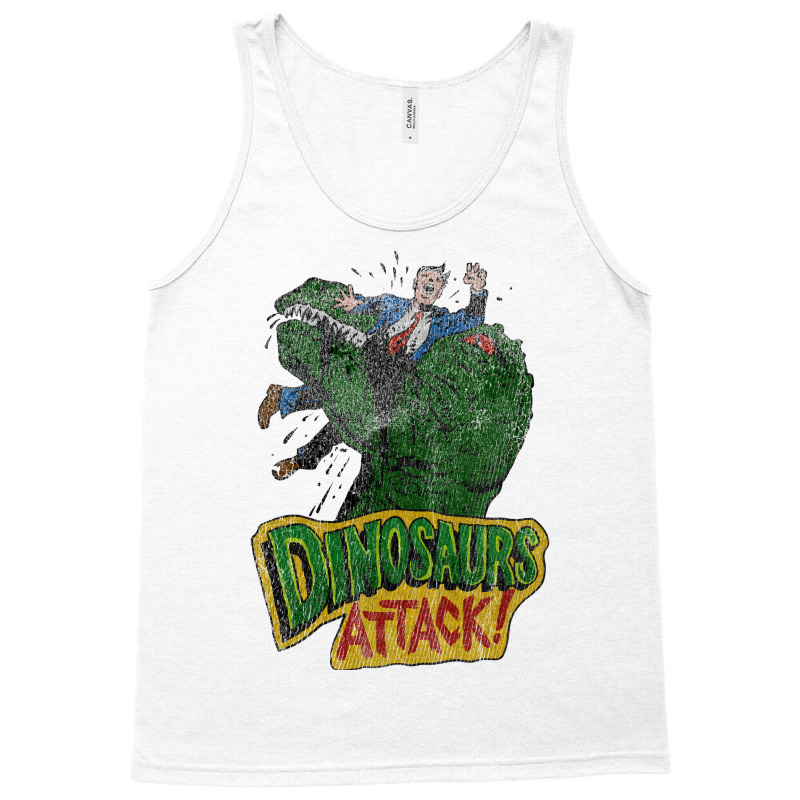 Distressed Dinosaurs Attack Tank Top by zaheretippanp | Artistshot