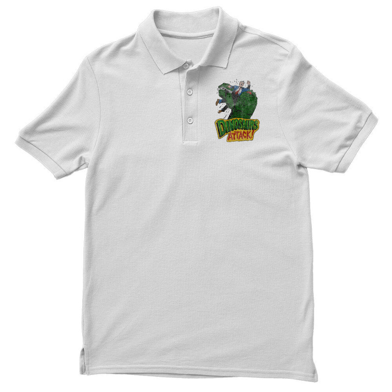 Distressed Dinosaurs Attack Men's Polo Shirt by zaheretippanp | Artistshot