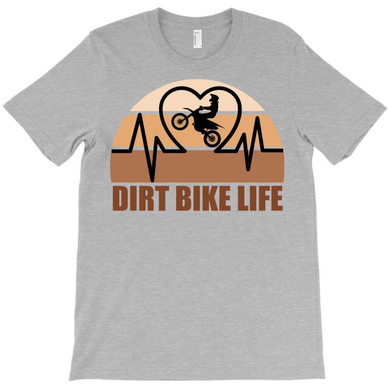 Dirt Bike Heartbeat Stars T-shirt | Artistshot