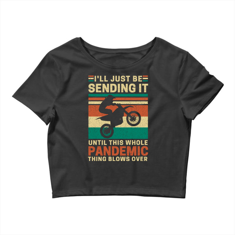 Funny Motorcrossing Pandemic Summer Crop Top | Artistshot